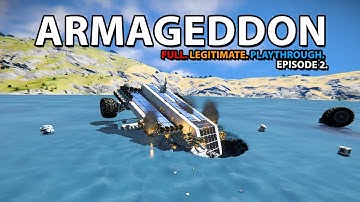 So I ended up crashing the ship I just made in Space Engineers (FULL PLAYTHROUGH) Ep2