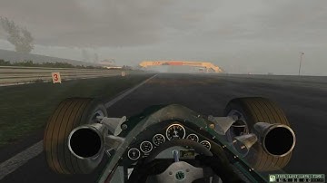 rFactor 2 Build 134 - EVE F1C DFV 1968 @ Lime Rock Park (Wet)