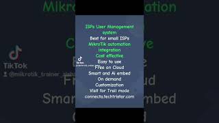 ISP User Management System (For Small ISPs & WISPs)A smart, cloud-based ISP management platform