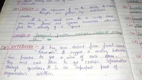 BUSINESS COMMUNICATION  (CHAPTER- 10)(PART-29)(MEANING OF INTERVIEW)