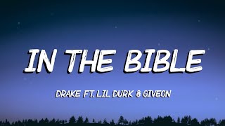 Drake - In the Bible (Lyrics) | i did my dance one time on tiktok and went viral with