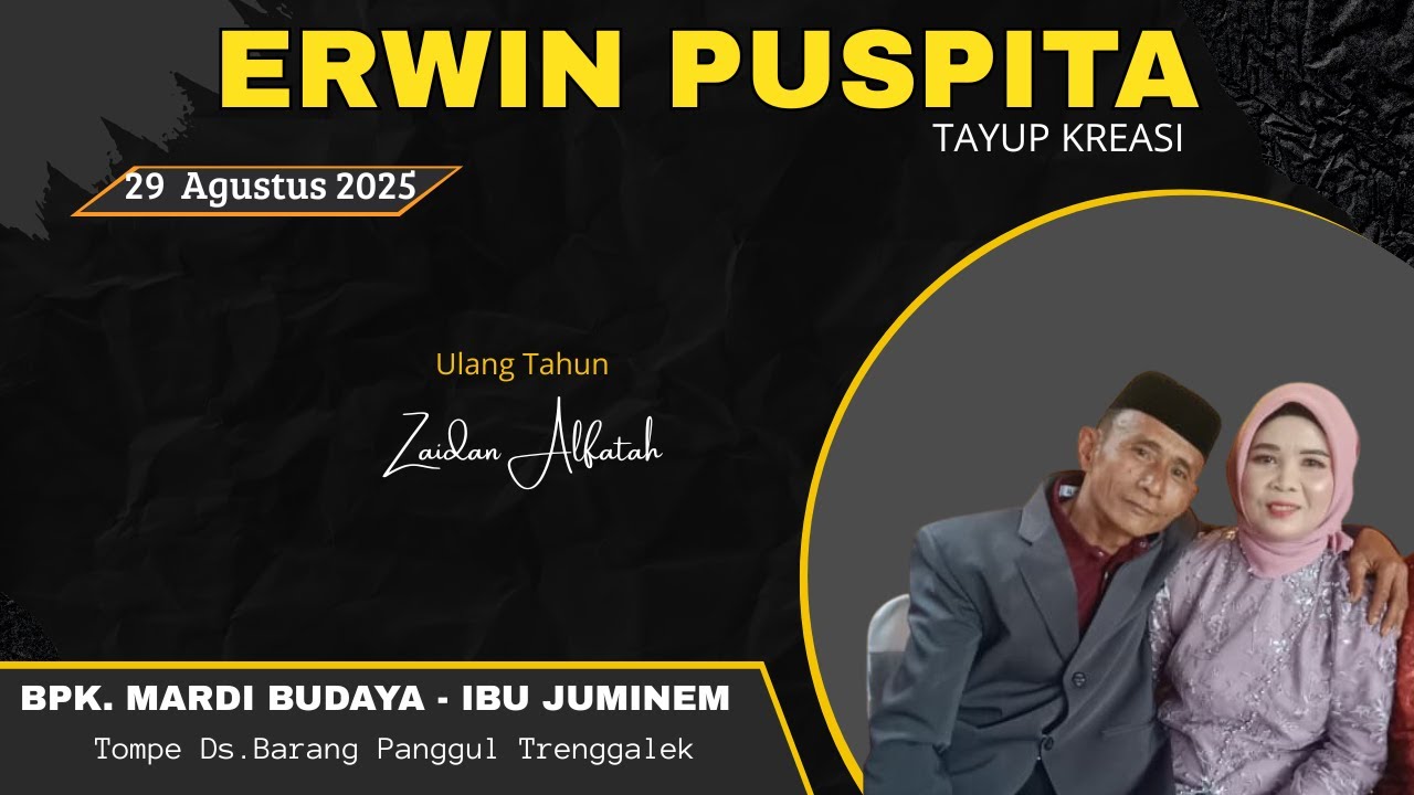 live ERWIN PUSPITA Dirumah Bpk.MARDI BUDAYA / IBU JUMINEM Tompe Barang Panggul