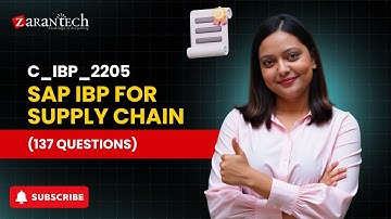 C_IBP_2205 - SAP IBP for Supply Chain (137 Questions) | ZaranTech DotCom
