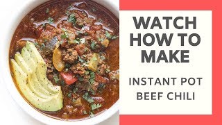 ... recipe - a low carb perfect beef and vegetable no bean chili made
in the instant pot! paleo, gluten free, grain dairy