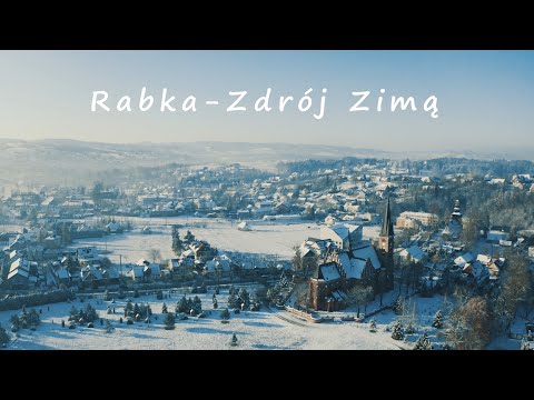 Rabka-Zdrój Zimą - Widok z lotu ptaka