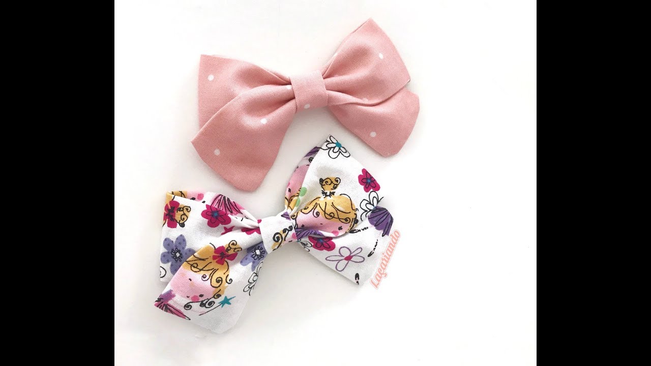 Laço de Tecido Super Fofo - Sem máquina