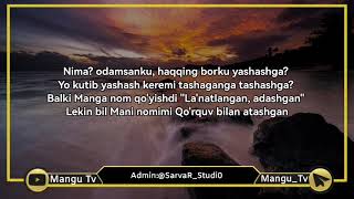 M1noR va UZmir - Iblis va Farishtak (Lyrics Text) Telegram kanalimizdan yuklab oling T.me/Mangu_Tv