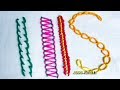 Basic hand embroidery stitch tutorial by rose world border design embroidery