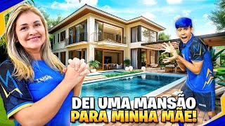 CONSTRUI UMA MANSÃO PRA MINHA MÃE DE PRESENTE! ela merece?