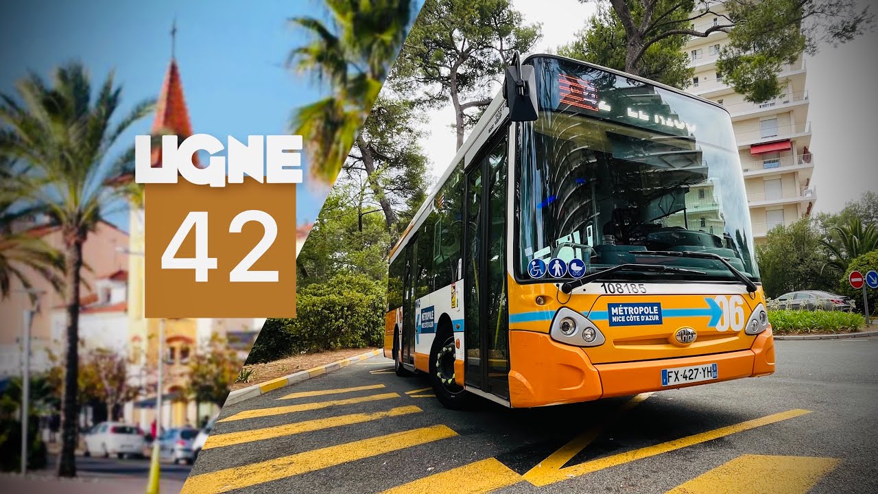 Lignes d’Azur • Ligne 42 • Collège Pagnol ➜ Le Riou.