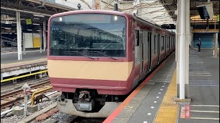 【赤電ラッピング】 E531系 K423編成 10両 上野駅発車