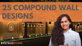 25  Compound Wall Designs | Modern Boundary Wall Designs | Different Types Of Stone