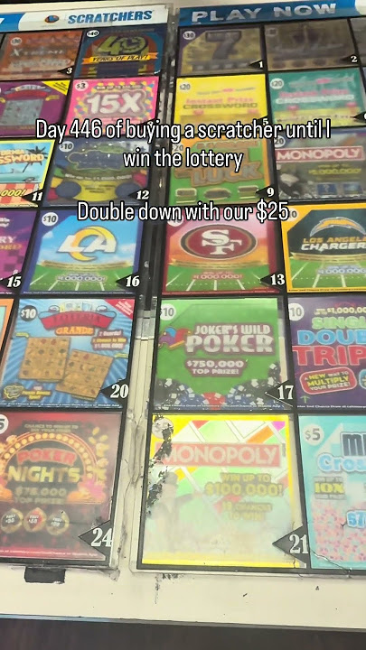Day 446 of buying a scratcher until I win the lottery