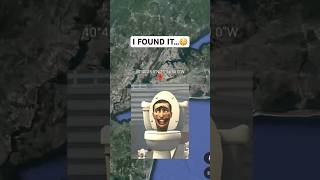 I Found Scibidi Toilet @DaFuqBoom  on Google Maps ??shorts googleearth googlemaps