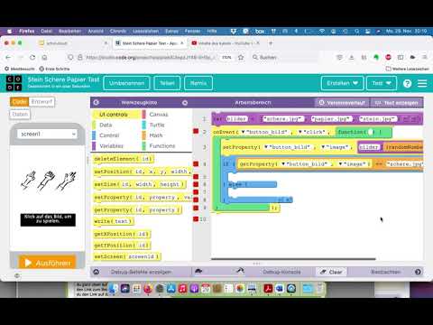 Programmieren mit JavaScript: Stein Schere Papier Teil 2 von 6 (App Labor)