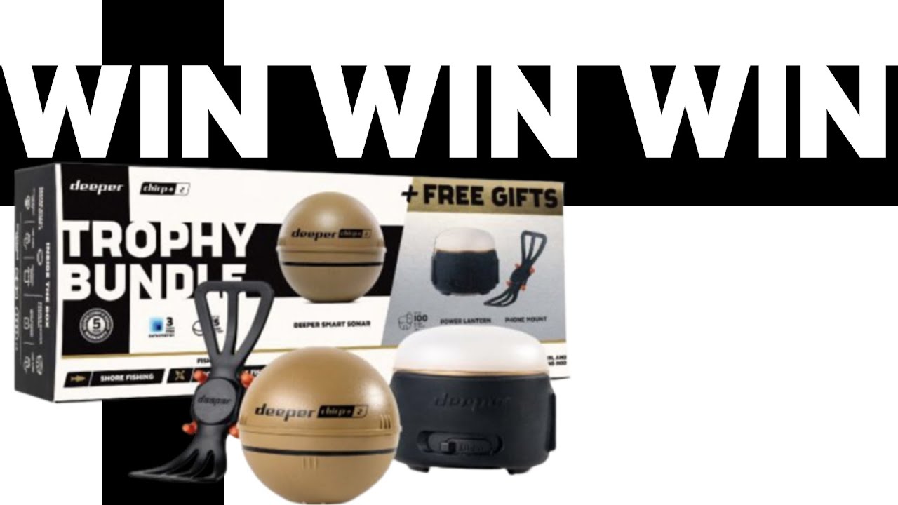 The Deeper Trophy Bundle GIVEAWAY** Worth over £360! Chirp+2, Power Lantern  & Smartphone Mount! 