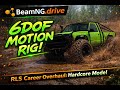$52,000 6DOF MOTION RIG! Ep. 17 - BeamNG.drive RLS Career Mod - Hardcore Mode - Horizontal