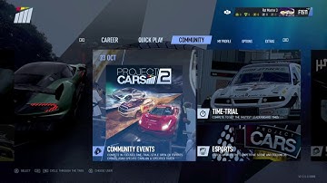 Project Cars 2 controller settings on Xbox One