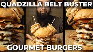 How to Make Quadzilla Belt Buster Burger | Epic Meat Mountain