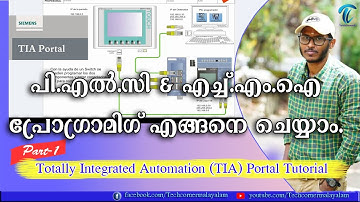Siemens TIA Portal PLC and HMI Programming Tutorial in Malayalam | Traffic Signal Logic |Part 1
