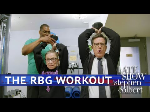 Stephen Works Out With Ruth Bader Ginsburg