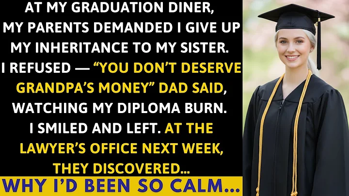 At My Graduation Diner, My Parents Demanded I Give Up My Inheritance To My Sister. I Refused...