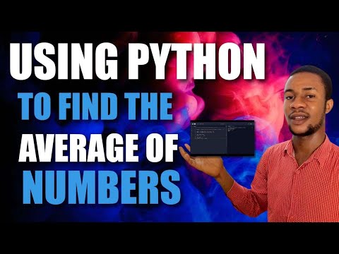 USING PYTHON TO FIND THE AVERAGE OF NUMBERS     #python sum  #python  #average of