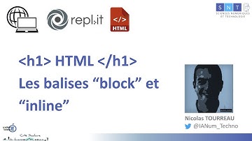 HTML - Identifier les balises de type block et inline