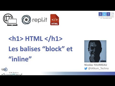 HTML - Identifier les balises de type block et inline