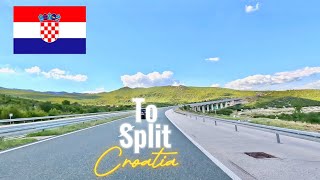 Driving in Croatia in September 2023 from Ploče to Split on the highway