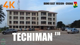 Techiman Walk Tour E18 Municipal Assembly Bono East Region of Ghana 4K