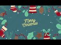 Background Loop Merry Christmas. Green 