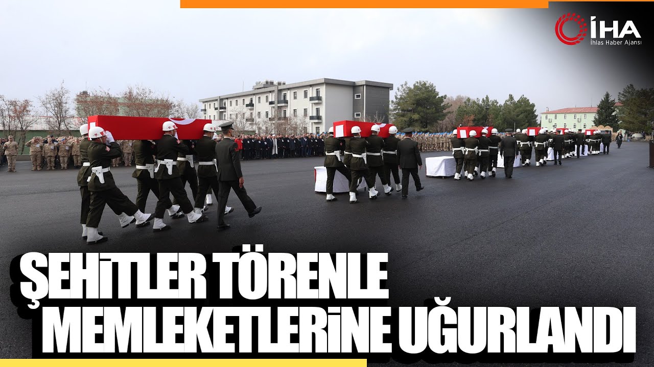 Pençe-Kilit Şehitleri Memleketlerine Törenle Uğurlandı