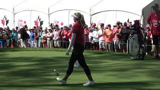 Brooke Henderson tee shot on the first hole at Magna for the CP Women's Open