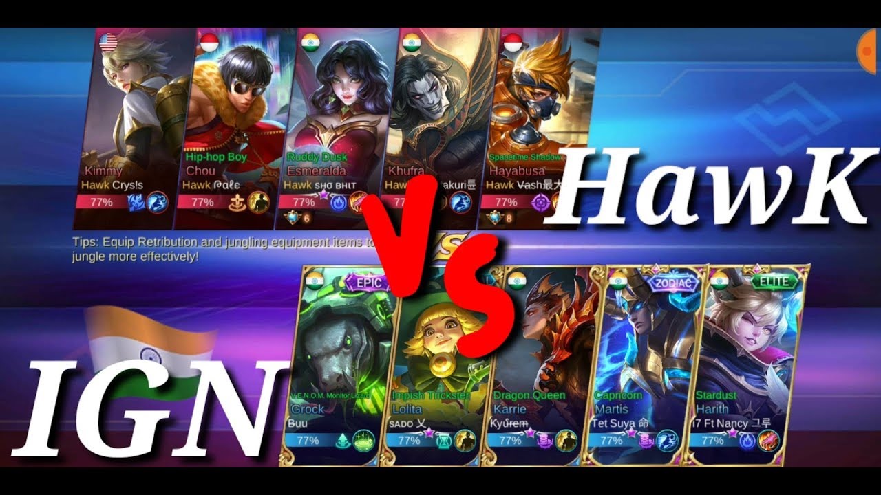 Top Global squad clash between Team Hawk and Team IGN | Mobile Legends Bang Bang