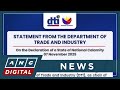 DTI: Price freeze on basic goods now in effect amid state of national calamity | ANC