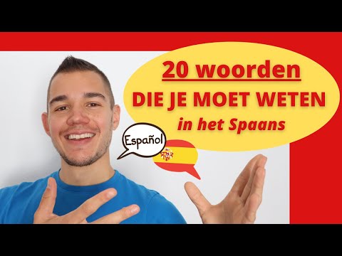 Video: Is Spanje in die woordeboek?