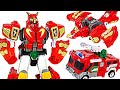 X-Garion Cross Garion! Fire truck and Phoenix combination robot! Go! | DuDuPopTOY