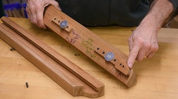 Greene and Greene  Dining Table Extension Slide : The Slide I use when Building the Gamble Table