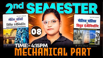 #8 BMCE / BMEE (Mechanical Part) | Polytechnic 2nd Semester | BTEUP 2nd Semester | #astechnic 2024