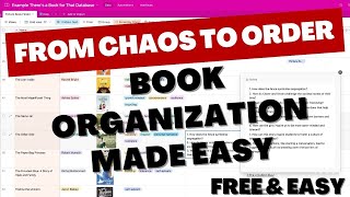 From Chaos to Order: Book Organization Made Easy