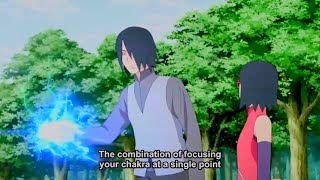 Sasuke teaches sarada chidori | Power of chidori | Boruto : Naruto next Generation screenshot 4