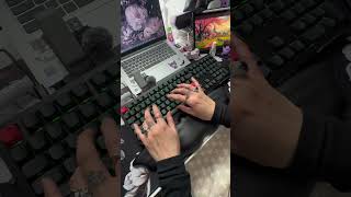 Corporate Goth 🦇⌨️ Keychron Q6 Max with Gateron Jupiter Banana switches #keychron #typingasmr