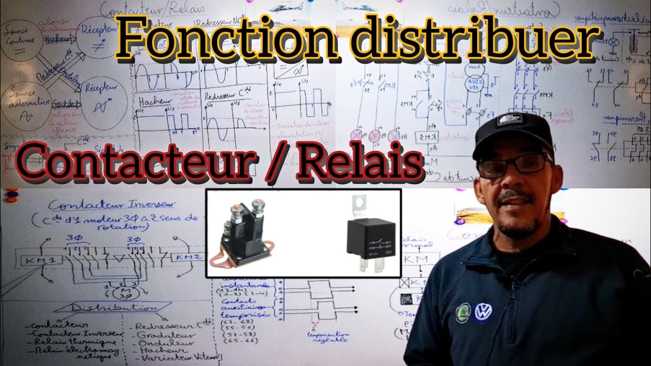 fonction distribuer science de l'ingénieur / contacteur electrique شرح + relais de phase