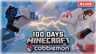 🔴LIVE - Cobblemon 100 Days Nuzlocke VS My Rival | Minecraft Cobblemon