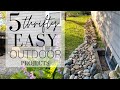 5 Thrifty, EASY Outdoor DIY Projects!