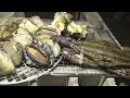【大人BBQ】全部巨大！焚火でアワビ、サザエ、ハマグリ、ワタリガニを焼いて食べる！