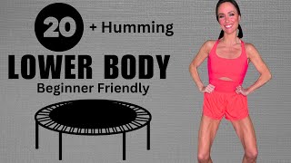 20-Min Lower Body Strength Workout on Rebounder | Beginner-Friendly with Humming Intervals
