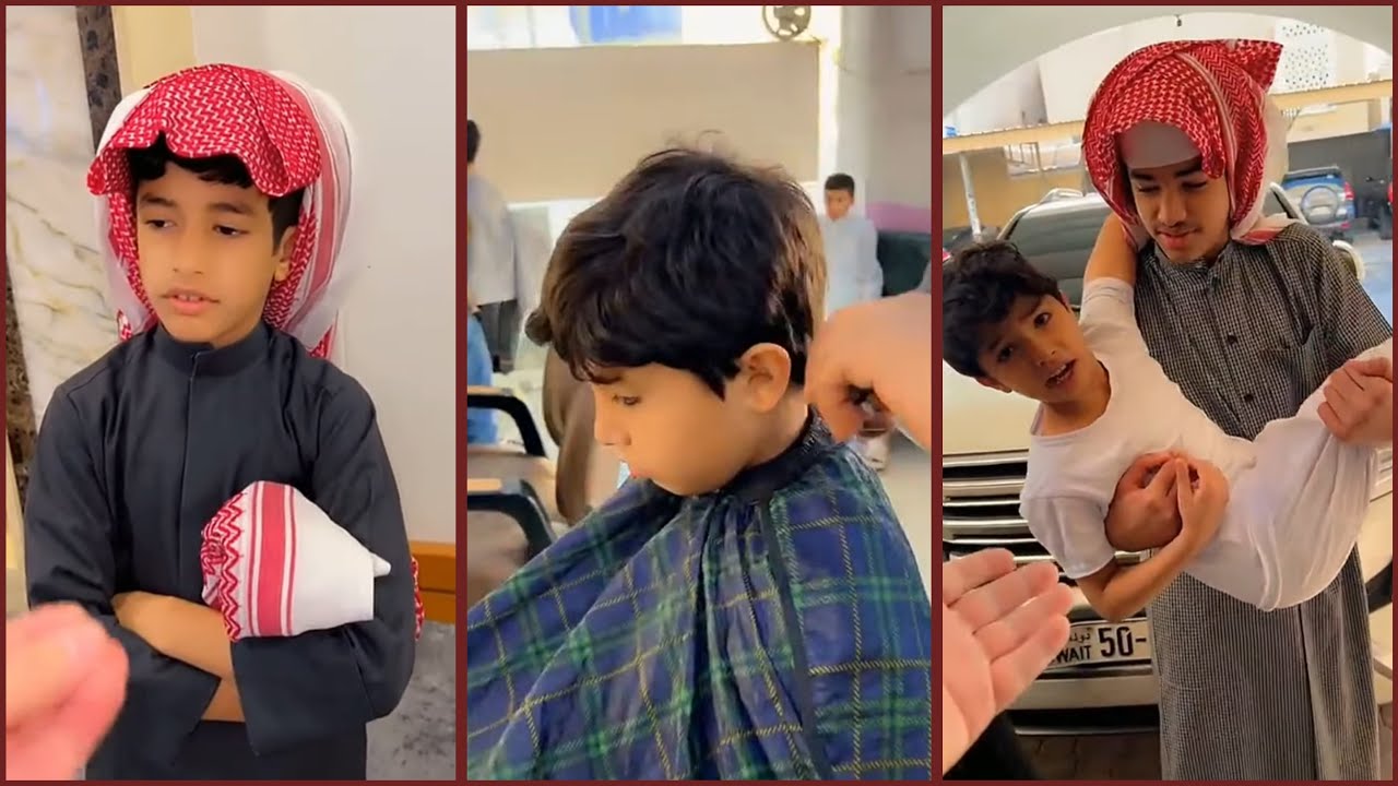 سنابات فراج قزيع السهلي | قزيع ما يبي يحلق شعره 😂💔