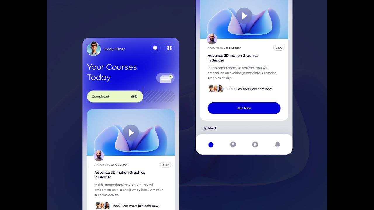 Course app UI/UX design process in Figma | Figma Tutorial - YouTube
